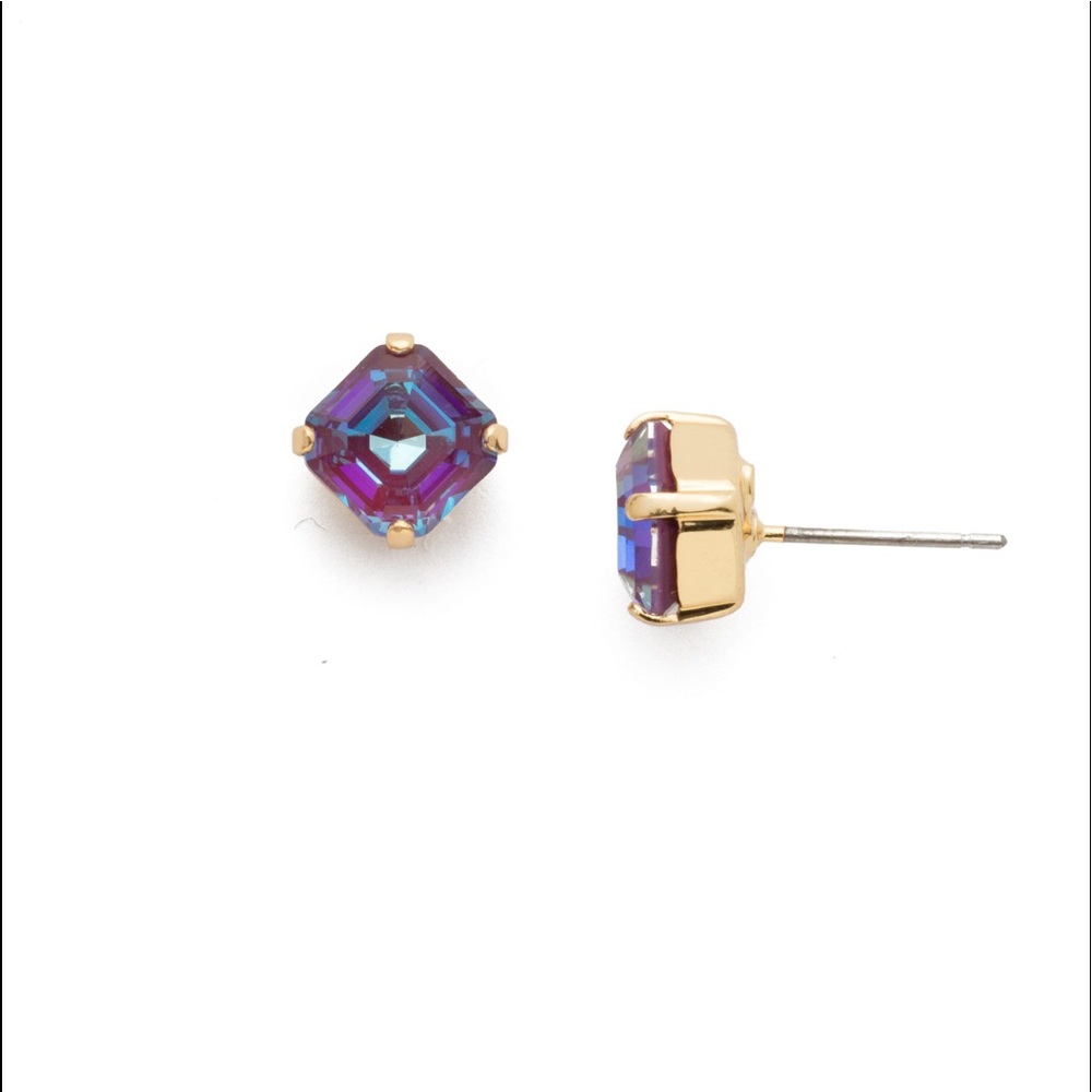 Sorrelli Begonia Swarovski Goldtone Earrings NWT - Picture 8 of 8
